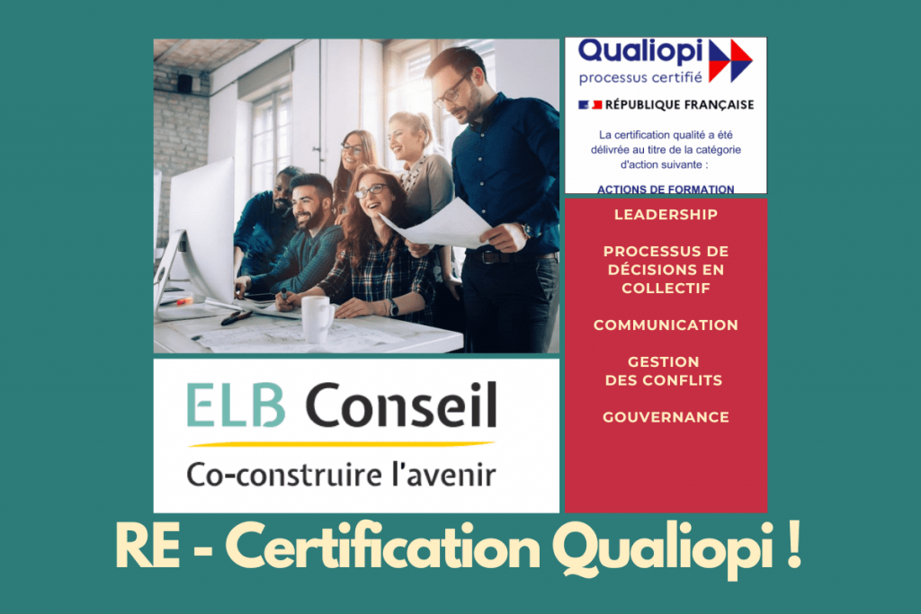 ELB Conseil – certificat Qualiopi renouvelé