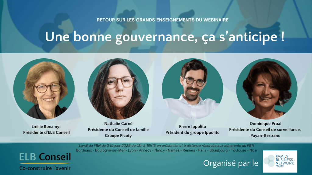 Une bonne gouvernance, ça s »anticipe ! 3.2.2025