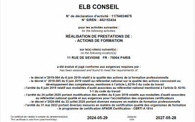Certificat Qualiopi – Audit de suivi